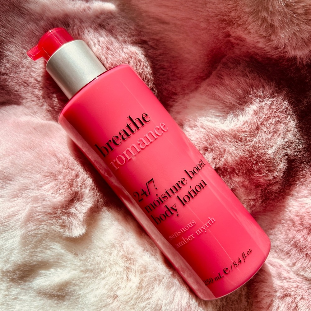 NEW Bath & Body Works BREATHE ROMANCE Amber Myrrh Body Lotion 8.4oz Discontinued